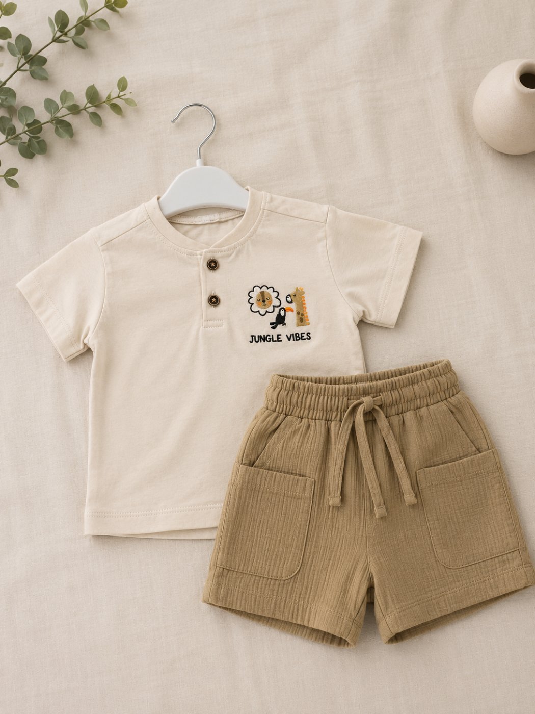 A stylish boy summer set