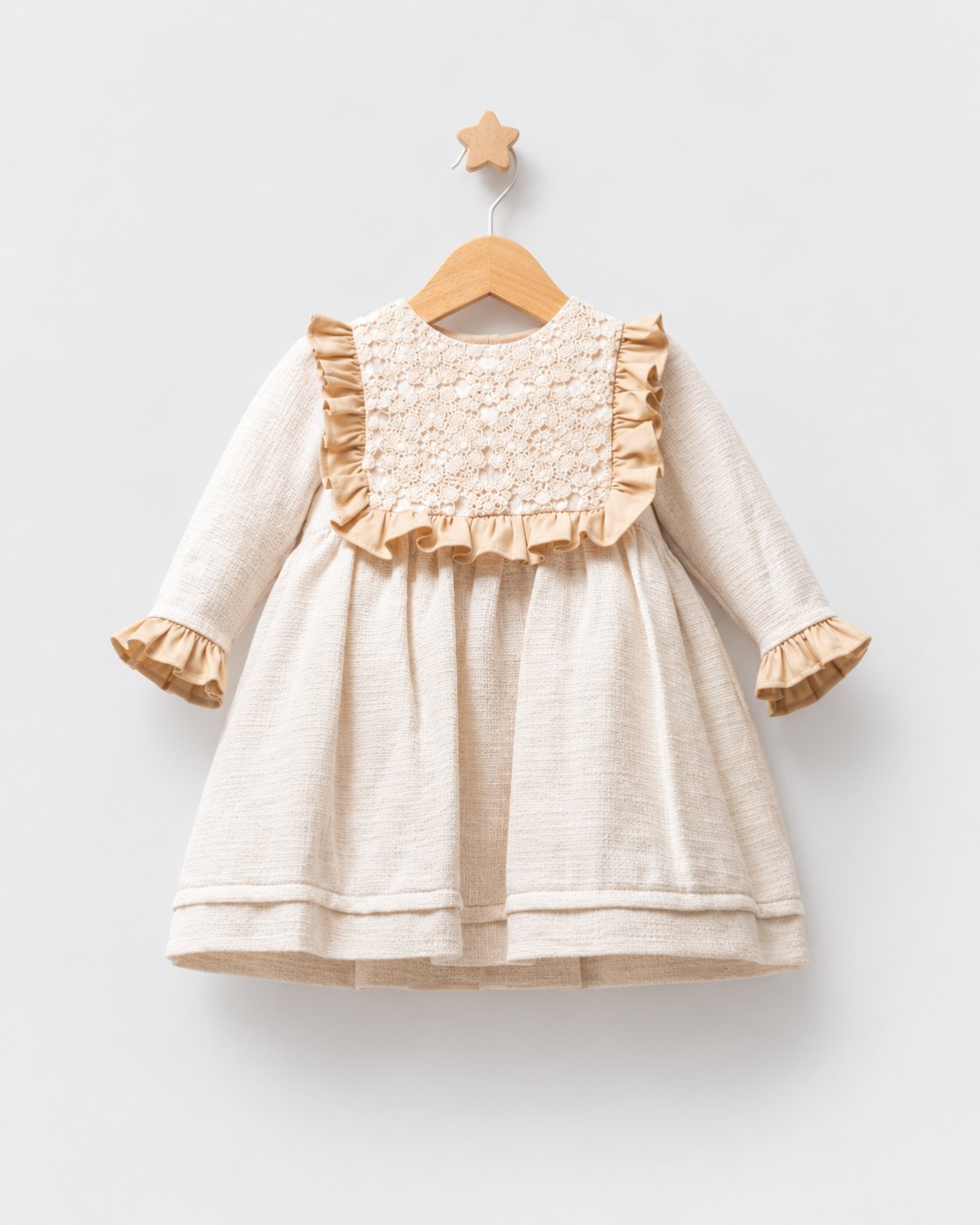 Baby Girls’ Elegant Lace Detail Dress