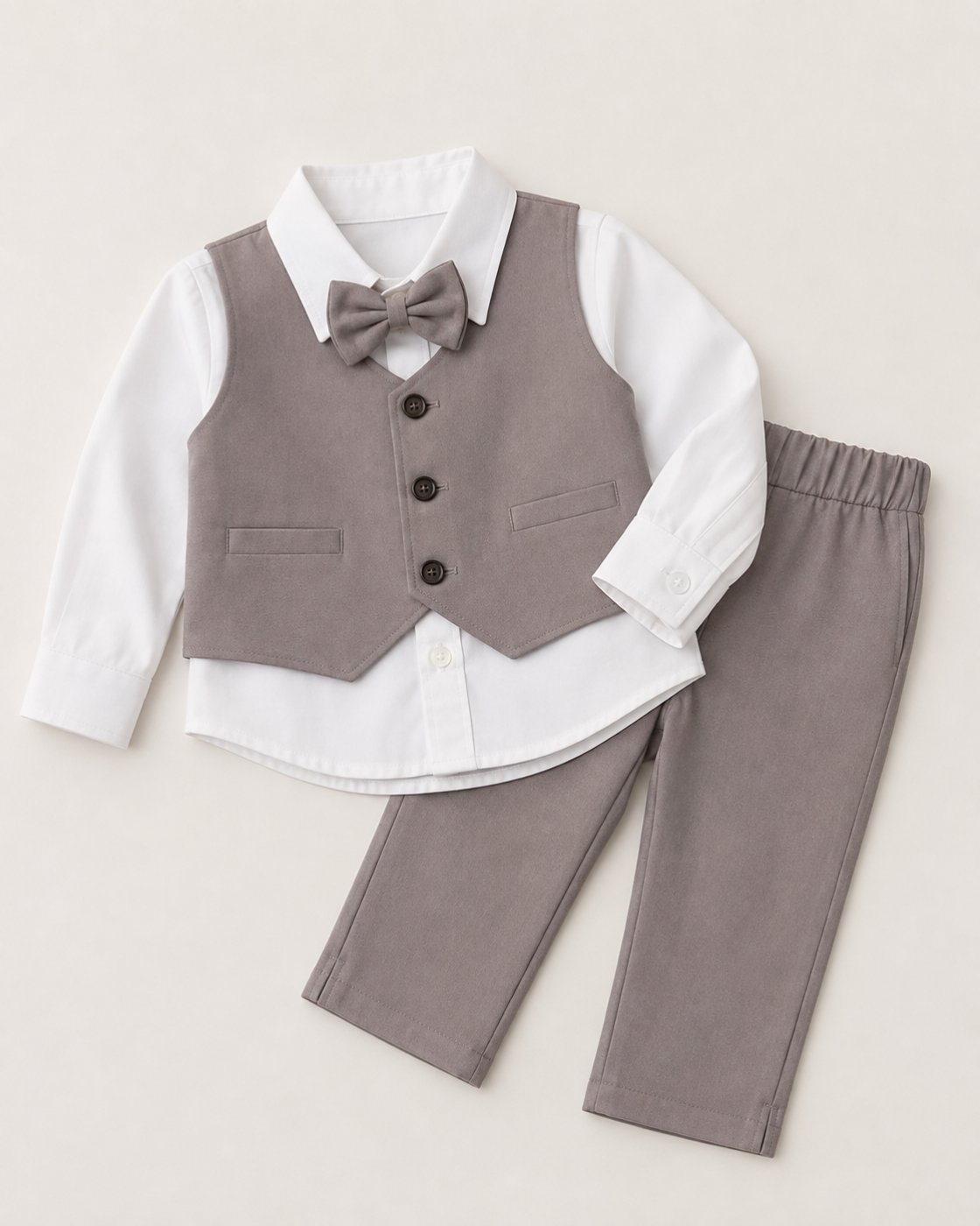 Baby Boys’ Elegant Formal 4-Piece Set