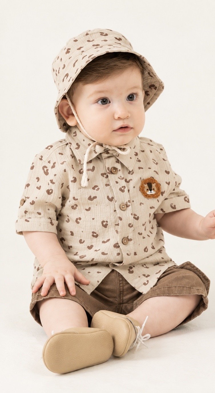 Baby Boys’ Stylish Summer 3-Piece Set