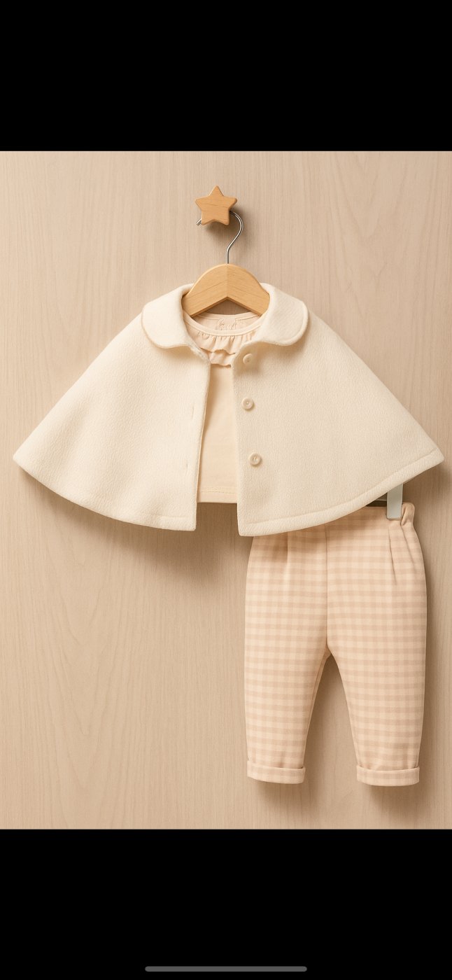 Girls’ Elegant Winter 3-Piece Set
