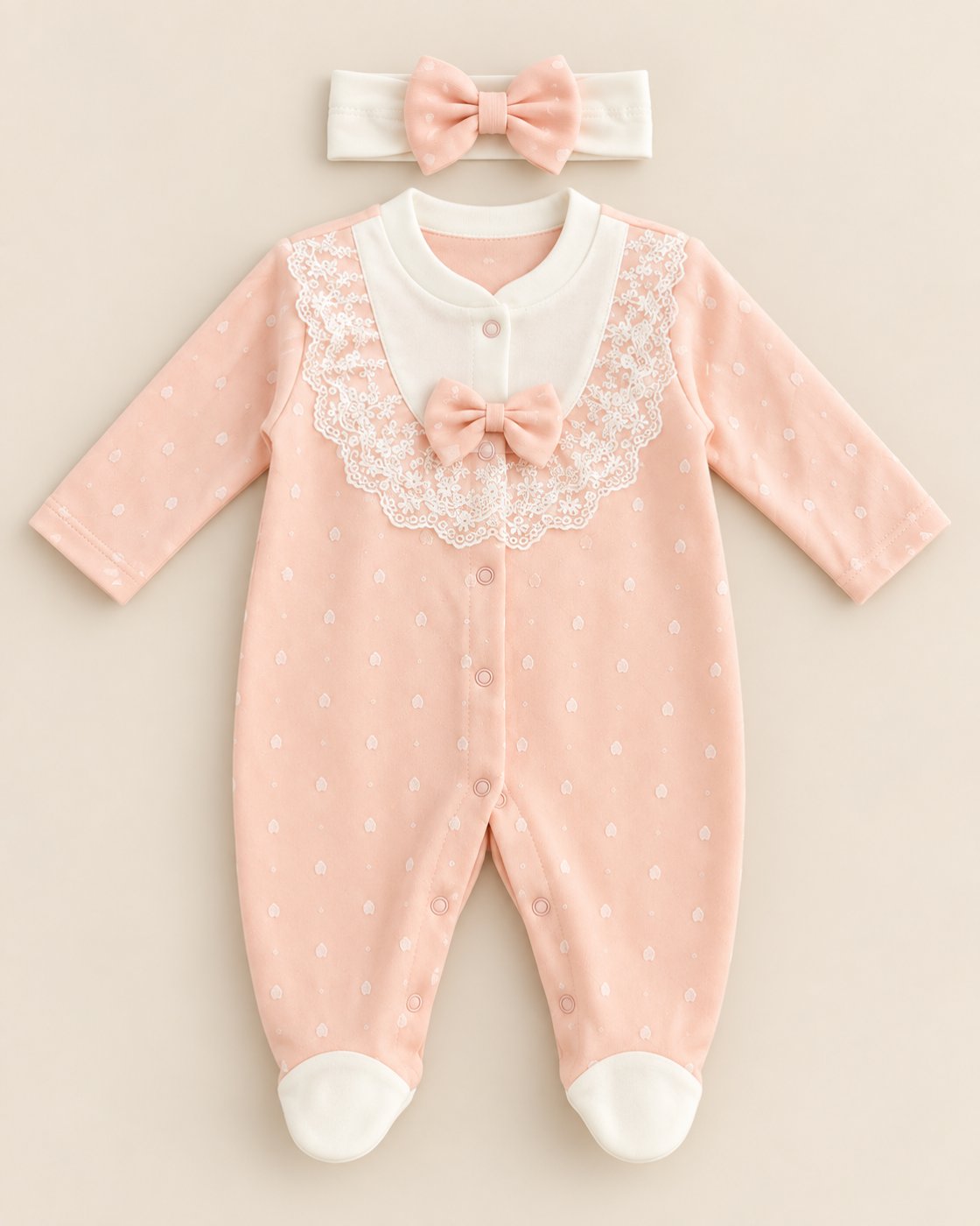 An elegant baby girl romper