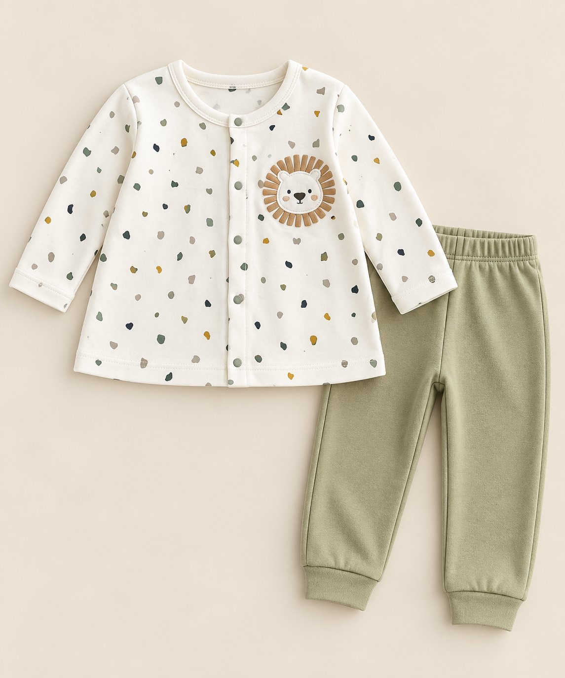 Kids 2-Piece Pajama Set – Lion