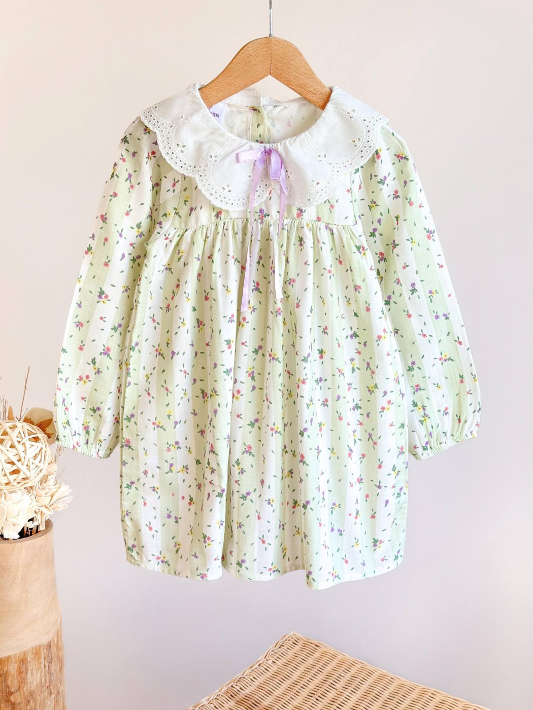 A charming baby girls’ floral dress