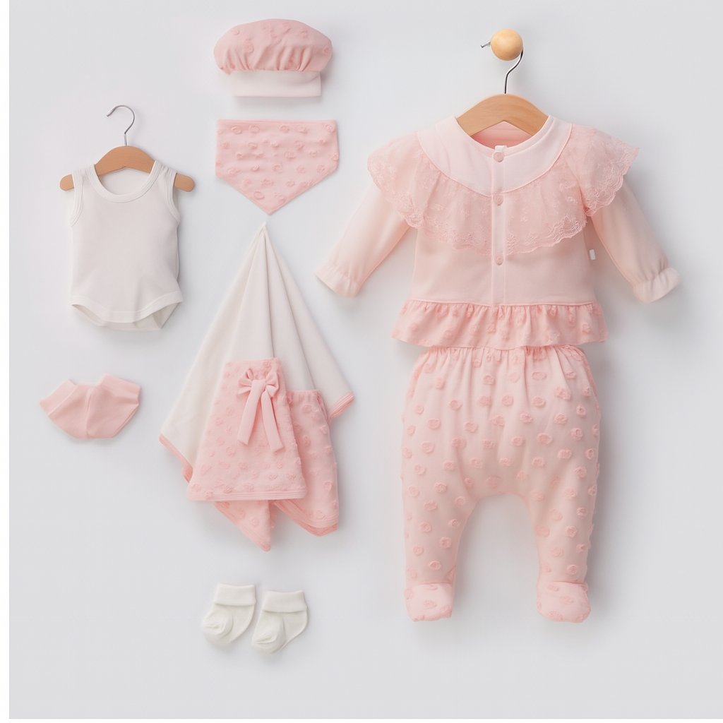 Baby Girl Complete Newborn Set(8pieces)