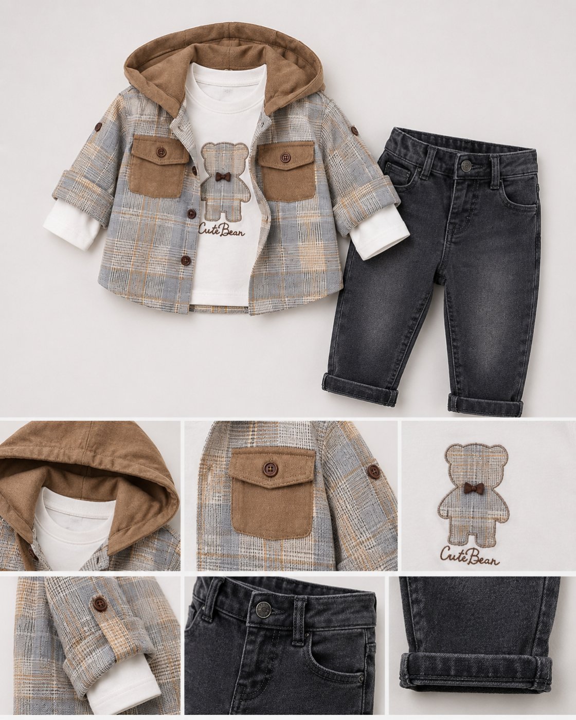 Boys’ Stylish 3-Piece Casual Set