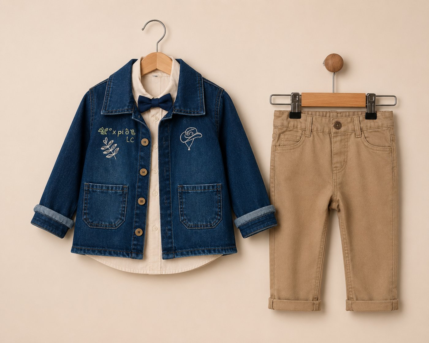 Stylish Boys’ 3-Piece Denim Set